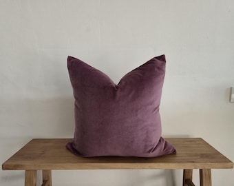purple velvet pillow cover 16x16 18x18 20x20 22x22 24x24 26x26 12x20 12x36 14x36