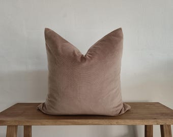 brown velvet pillow cover 16x16 18x18 20x20 22x22 24x24 26x26 12x20 12x36 14x36
