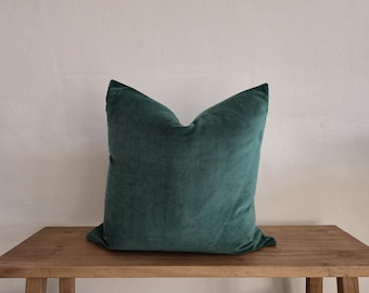 Emerald Green Velvet Pillow Cover 16x16 18x18 20x20 22x22 24x24 26x26 12x20 12x36 14x36