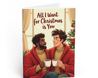 All I Want for Christmas Is You Greeting Cards | Holiday Couples Card