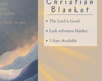 Christian Velveteen Blanket | Scripture Throw, Spiritual Gift