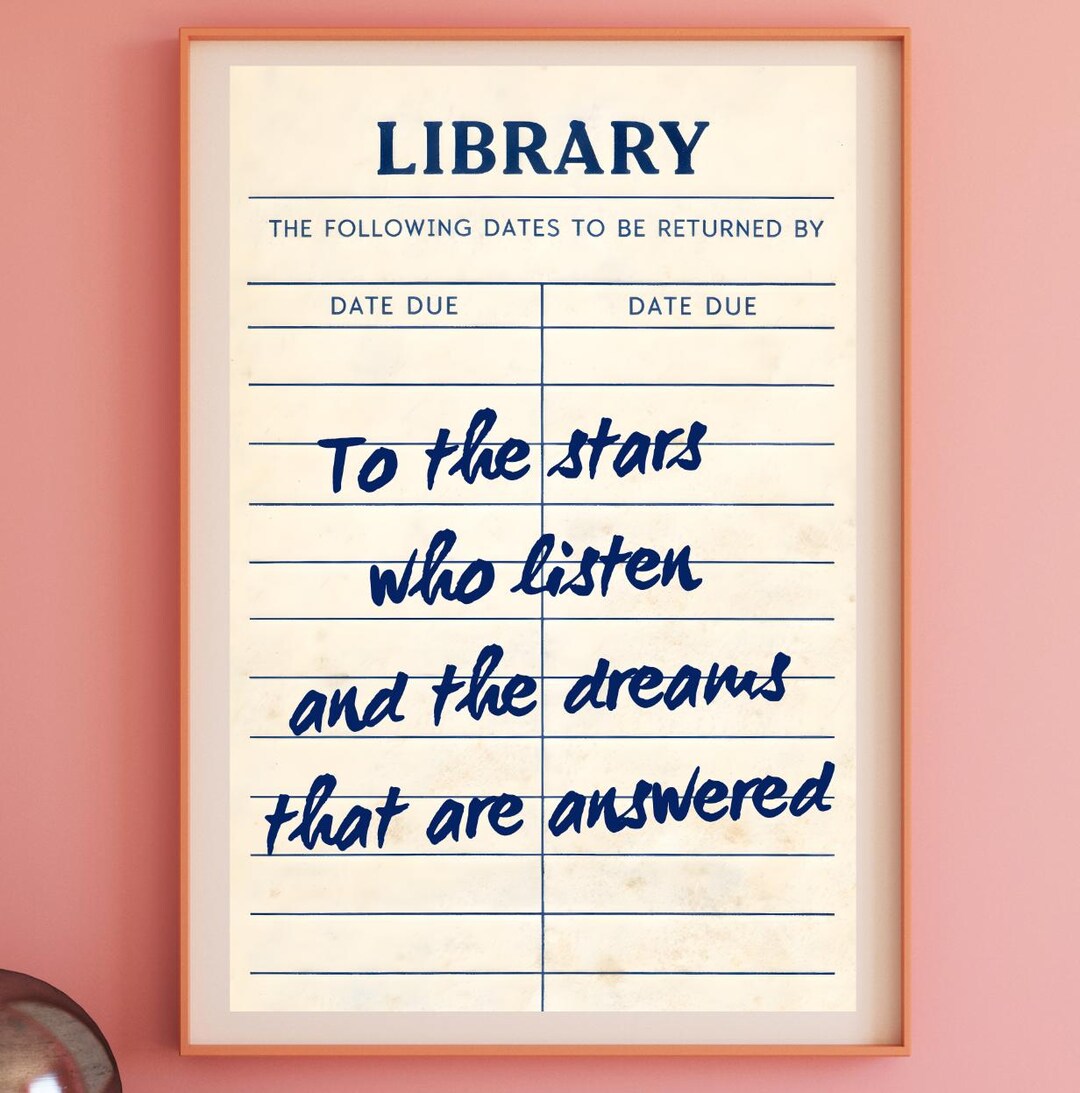 Guest Check Poster - Reading Nook Decor Wall Art, Inspirational ...