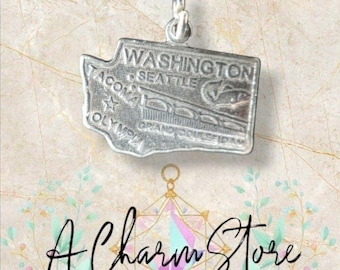 STERLING SILVER State of Washington bedelarmband