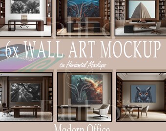6x Eleganter Stil | Minimalistisch Druck Mockup | Fotografie | Druckaufsteller | Smart Objekt Vorlage | PSD Rahmen