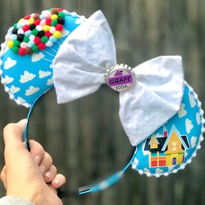 Floating Balloon House Mouse Ears | Grape Soda Pin | The Original Floating House Mouse Ears | Modern Mouse Boutique