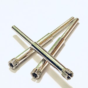 Diamond Core Drill Bits for Glass and Tile 3/16&quot; 3-Pack Fits Your Dremel Free Drilling Instruction Guide Drill Glass 316DHS