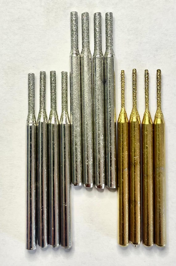 Sea Glass Drill Bit Set Drill Sea Glass Make Jewelry 12 Diamond Drill Bits Drilling Instructions Drill Glass and Drill Shells Fits Dremel
