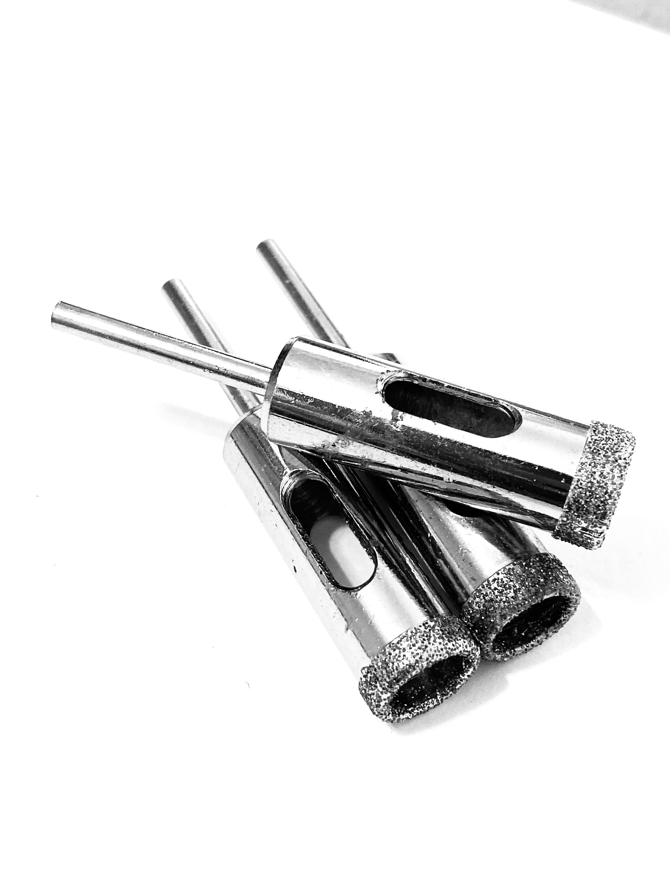 DrillGlass Diamond Core Bit Set for Glass and Tile | Compatible with Your  Drill, Drill Press and Dremel Tool | Beginner's Instructions Drilling Guide