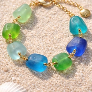 use diamond drill bits and your Dremel tool to make a drilled sea glass bracelet