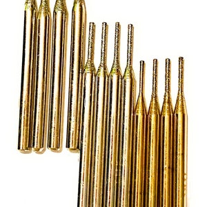Diamond drill bits for drilling sea glass, shells and beach glass