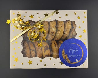 Gourmet Cookie Gift Box (18 Ct) Baked To Order! • Freshly Baked Cookies • Birthday Gift • Holiday Gift • Thank You Gift • Care Package •