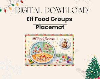 Elf Food Groups Placemat