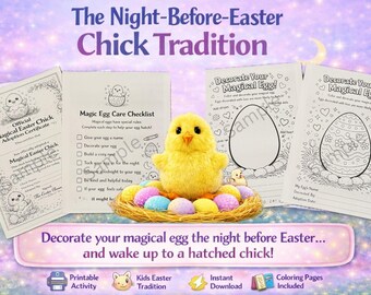 Night-Before-Easter Chick Tradition Printable | Magical Egg Hatch Activity (Digital Download)