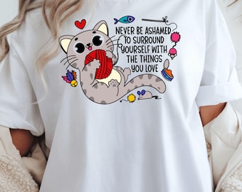 Frase para amantes de los gatos y la lana PNG SVG (Descarga digital)