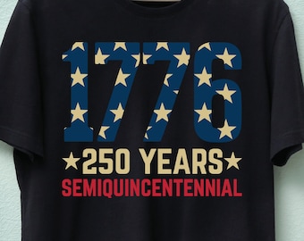 1776 Semiquincentennial Design, USA 250 Years Anniversary (SVG PNG)