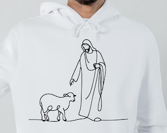 Christian Sheep SVG, Jesus Shepherd Design (Digital Download)