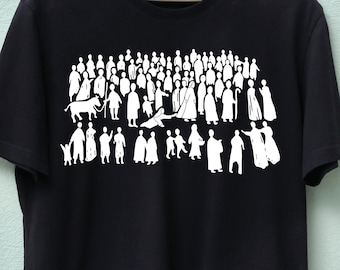 Paquete de imágenes prediseñadas de personajes bíblicos en formato PNG y SVG, siluetas religiosas (descarga digital)