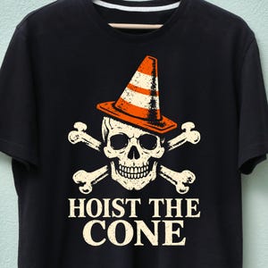 Skull Crossbones Traffic Cone Design, Vintage Pirate Meme SVG (Digital Download)
