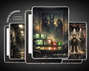 Kindle Insert for Clear Cases | Creepy Printable Bundle Set | Bookish Gift and Accessories