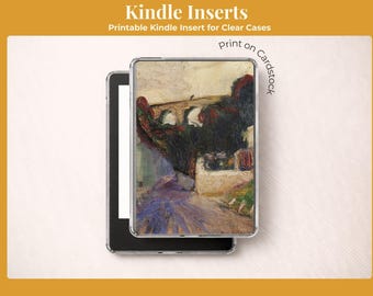 Scenic Kindle Insert Printable | Clear Case Paper-Style Decor | Fits Paperwhite & Scribe | Matisse Print