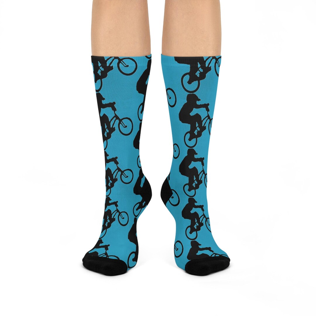 BMX Rider Cushioned Crew Socks - Etsy
