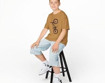 BMX Kids T-Shirt, Youth Cycling Shirt, Children's Bike Tee, Boys Girls Apparel, Sports Clothing
