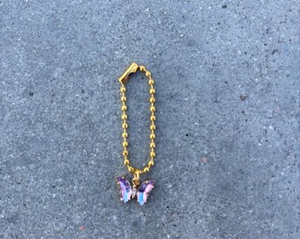 Wicked- Glinda Purple Irridescant Butterfly Stanley Tumbler handle charm