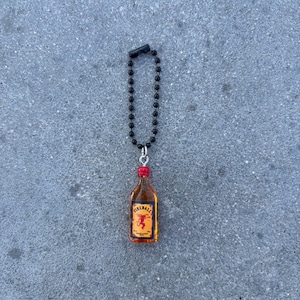Fireball Tumbler Handle Charm – Fun Mini Bottle Cup Accessory Black