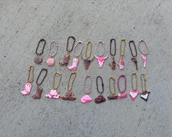 Western Cowgirl Tumbler Handle Charms – Boots, Hats & More