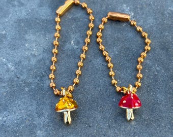 Cottagecore Mushroom Stanley Handle Charm