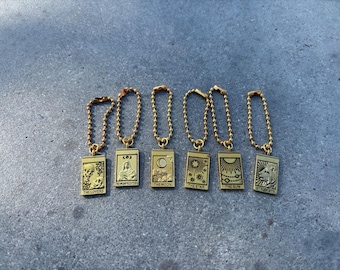 Gold Tarot Card Tumbler Handle Charms – Witchy Spiritual Cup Accessories