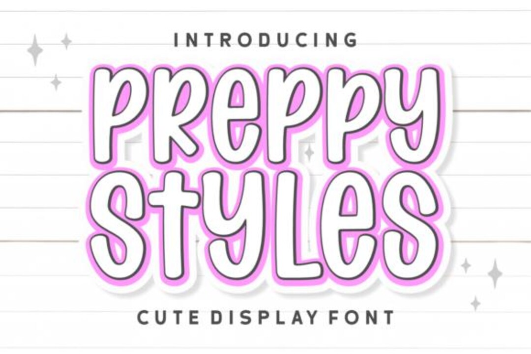 Elegant Script Font: Preppy Style Typeface (digital Download) - Etsy