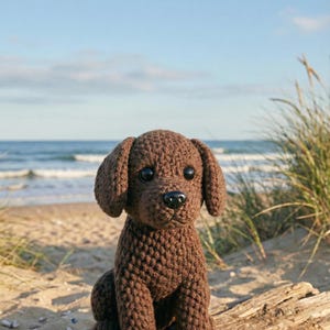 Patrón PDF de amigurumi de perrito a crochet – Tutorial de peluche para perros pequeños (DIY)