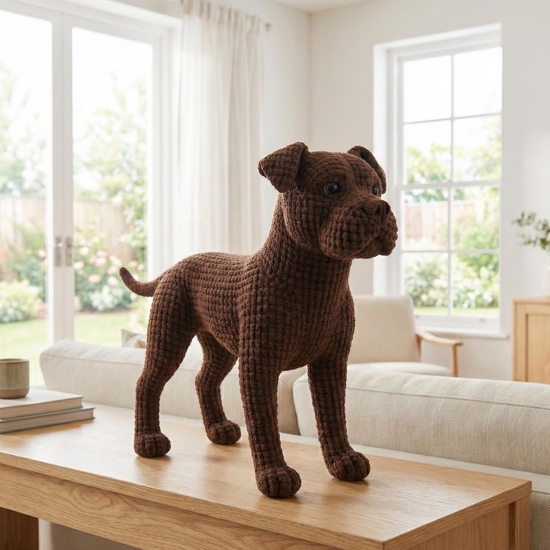 Amigurumi Cane Corso Crochet Pattern PDF – Realistic Italian Mastiff ...