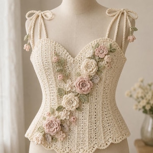 Flower Bustier Top - Etsy