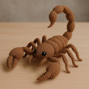 Crochet Scorpion Pattern Amigurumi Desert Animal Toy (PDF Pattern)