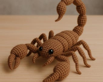 Crochet Scorpion Pattern Amigurumi Desert Animal Toy (PDF Pattern)