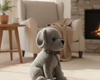 Crochet Puppy Pattern – Amigurumi Dog Plush Toy Tutorial (PDF Pattern)