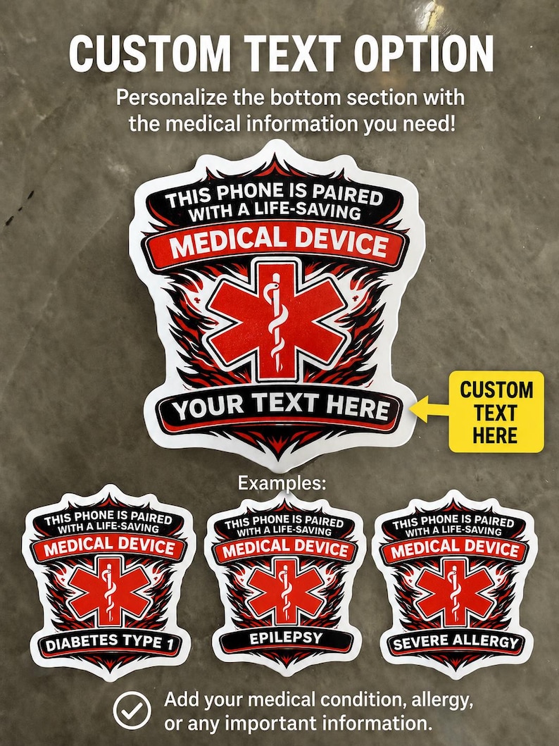 Custom Support Stickers, Chronic Illness, Medical Device, Medical ...