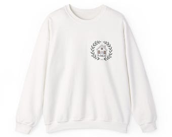Minimalistisches Home Crest Sweatshirt | Stiller Luxus, Dezente Stickerei