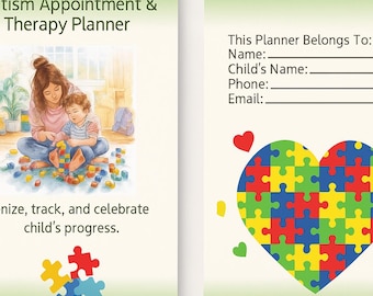 Autism Mom Appointment & Therapy Planner | Organizer for Special Needs Parenting | Created by an Autism Mom