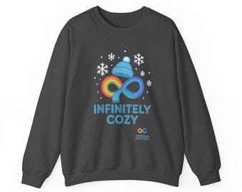 Infinitely Cozy Sweatshirt | Unisex Heavy Blend Crewneck | Perfect Gift for Winter, Christmas, Birthdays, Lounging, Everyday Wear