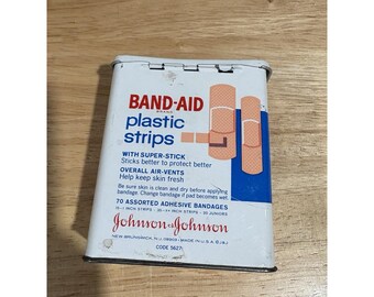 ヴィンテージ ジョンソン・エンド・ジョンソン バンドエイド 缶入り 70