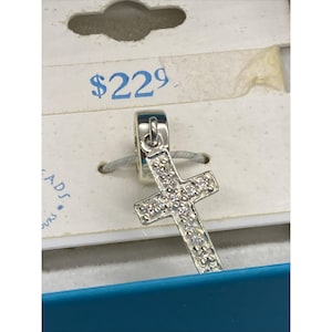 Piercing Pagode M.Y. Beads PGDA Kreuz CZ Anhänger Thailand Sterling 925 Silber