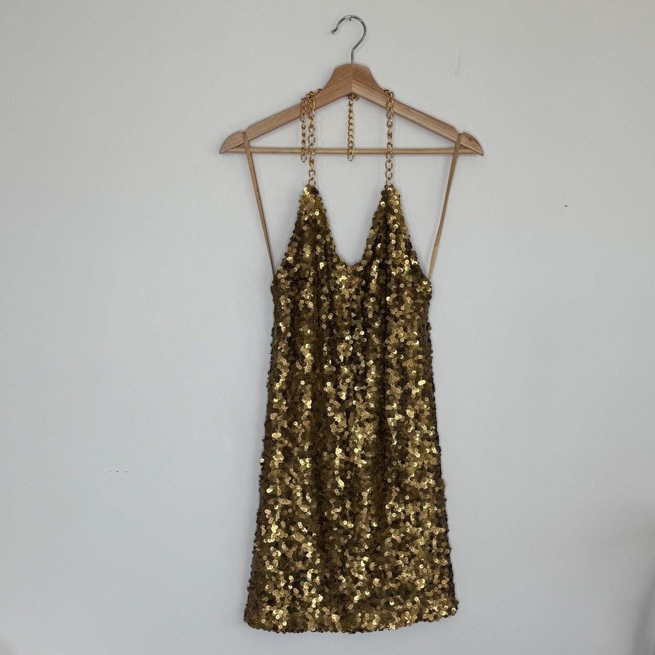 green emerald velvet dress Gold Wet Look Gown by Di Petsa