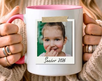 Taza personalizada con foto para graduados de 2026, regalo de graduación de la clase de 2026, taza con foto personalizada, regalo para estudiantes de último año de secundaria, regalo para estudiantes de último año de universidad de 2026