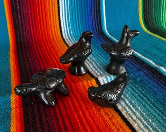 Silbato de Barro, Silbato de Pescado de Arcilla, Hecho en México, Hecho en México, Silbato hecho a Mano, Arcilla Pulida Negra, Silbato Traditonal