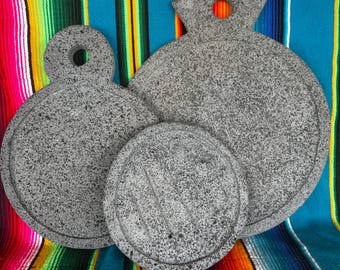 Mexican Volcanic Cooking Pizza Rock 19 Inches, Comal Handcrafted