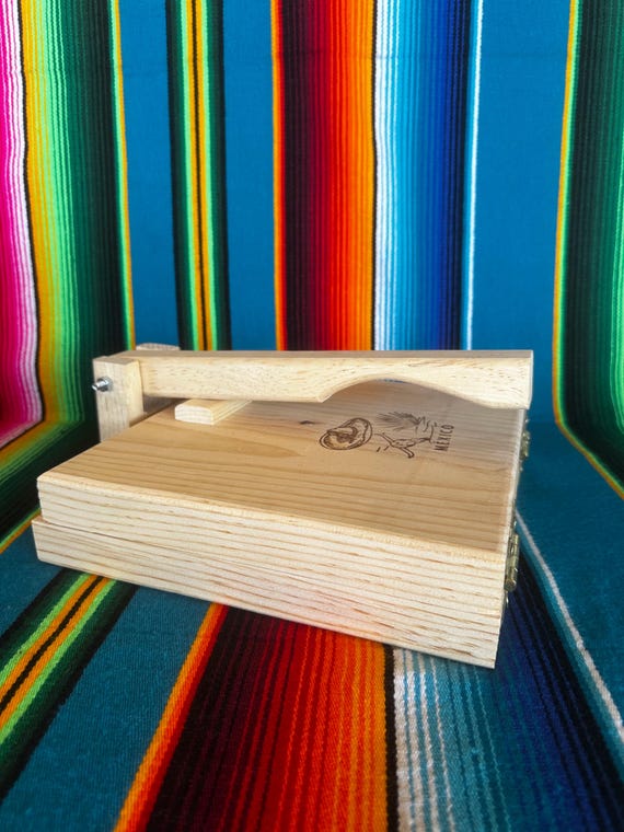 Prensa para Tortillas de madera, Tortillera de Pino Mexicana, Tortilladora Manual Mexicana, Tortilladora Original de Mexico, Corn Tortilla