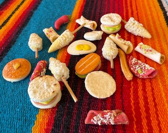 Piezas de Comida Mexicana Extra Miniatura Dulce, Dia de Muertos Ofrenda Comidita, Comida Miniatura para las Ofrendas Mexicanas, Comida Hecha a mano